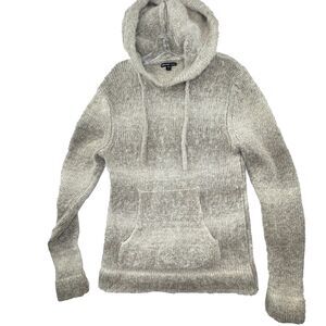 JAMES PERSE Women’s 1‎ / Small Wool & Alpaca Blend Hooded Sweater Hoodie